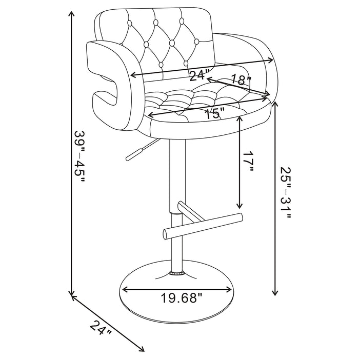 Brandi Adjustable Bar Stool