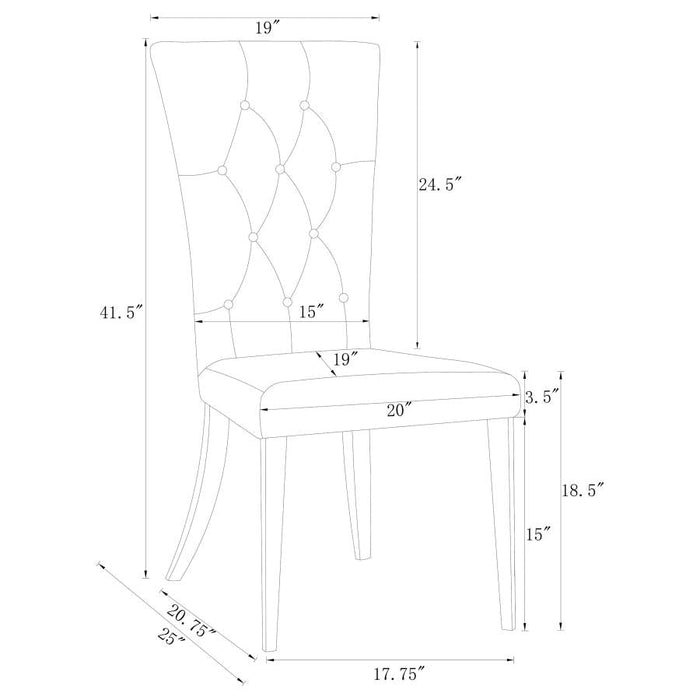 Kerwin Tufted Upholstered Side Chair (Set Of 2)