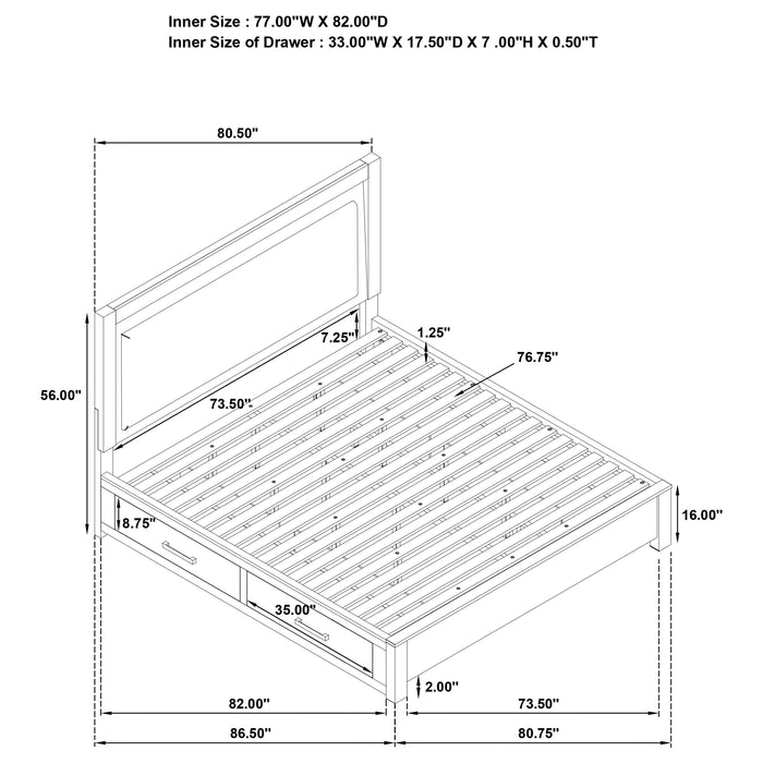 Kenora 4 Pc Bedroom Set