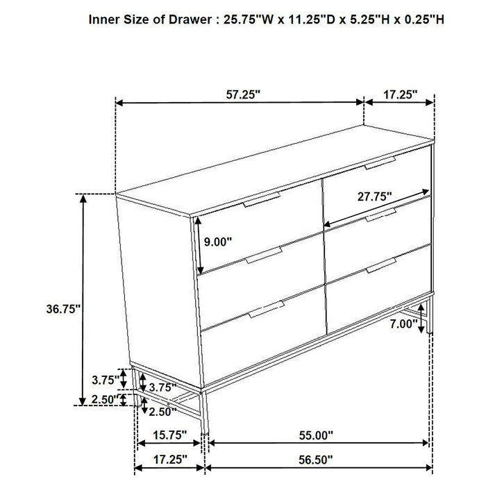 Sonora 4 Pc Bedroom Set