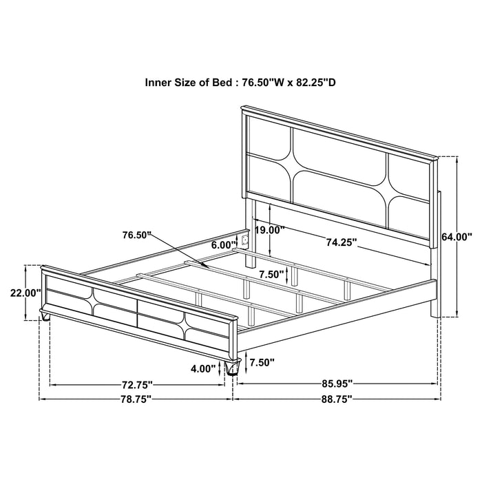 Olivia 4 Pc Bedroom Set