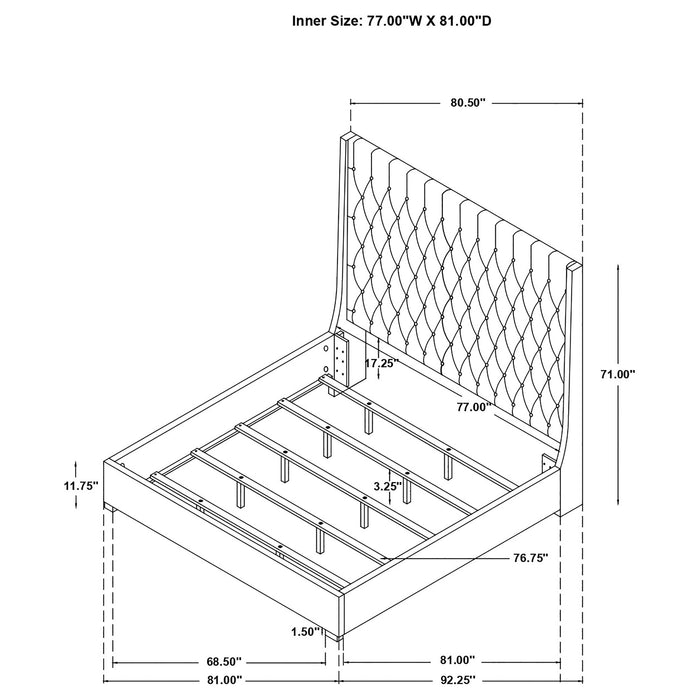 Camille Eastern King Headboard