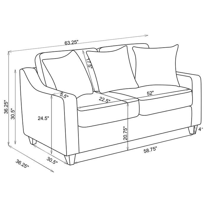 Christine Stationary Loveseat