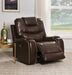 Braylon Brown PU Recliner (Power Motion) image