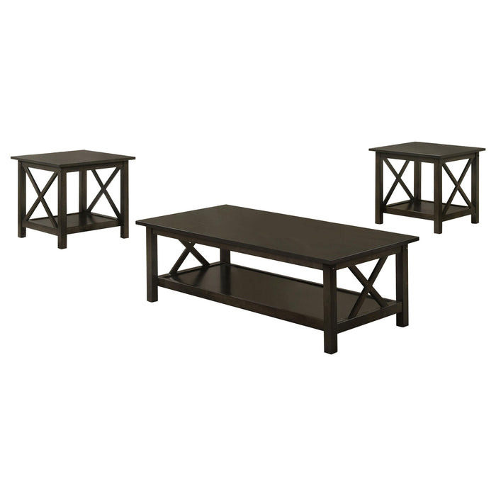 Rachelle 3-piece Occasional Table Set Deep Merlot image