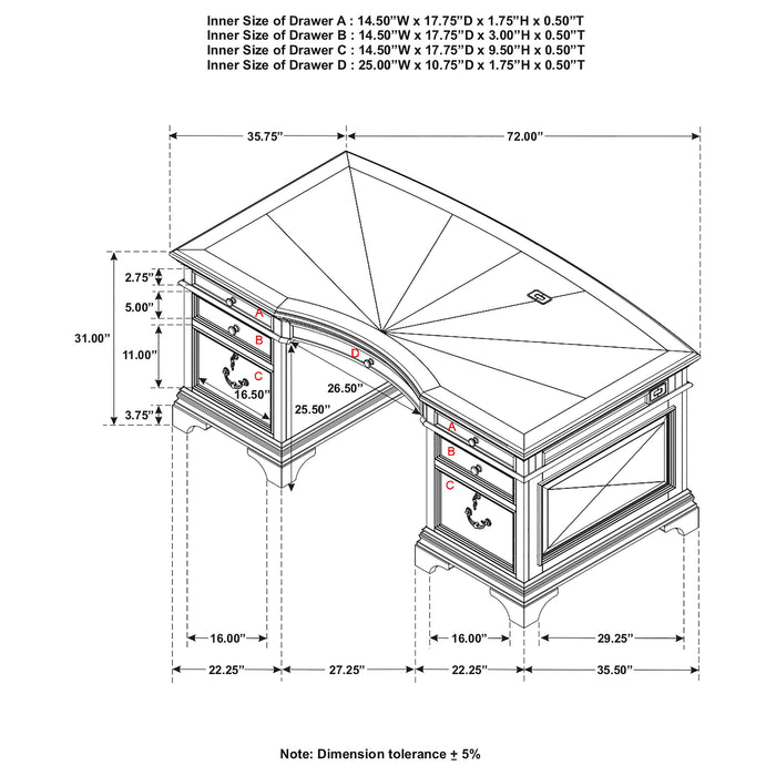 Hartshill Executive Desk