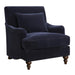 Frodo Upholstered Accent Chair with Turned Legs Midnight Blue image