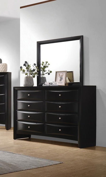 Briana Rectangle Dresser Mirror Black