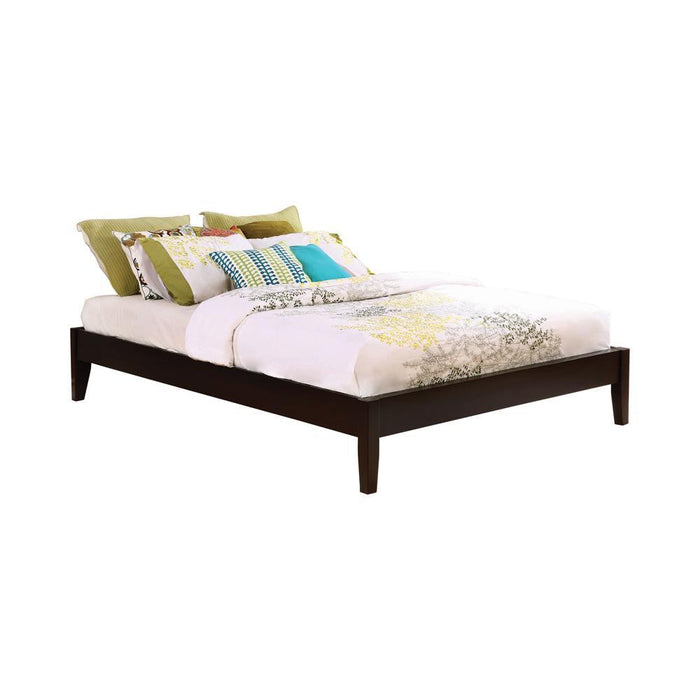 Hounslow California King, E.King, & Queen Universal Platform Bed Cappuccino