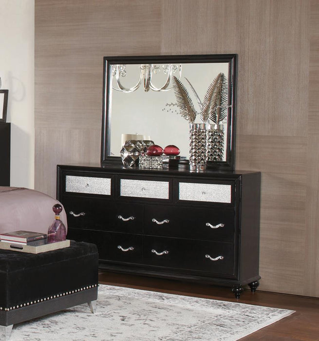 Barzini Rectangular Dresser Mirror Black