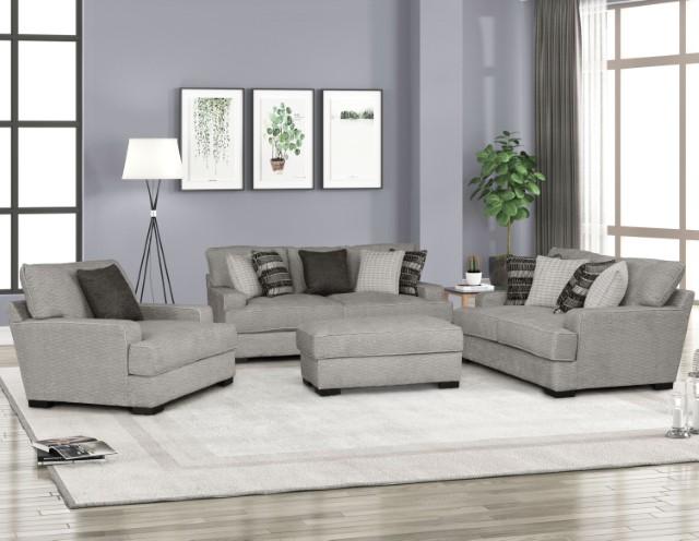 ARDENFOLD Ottoman, Beige & Gray