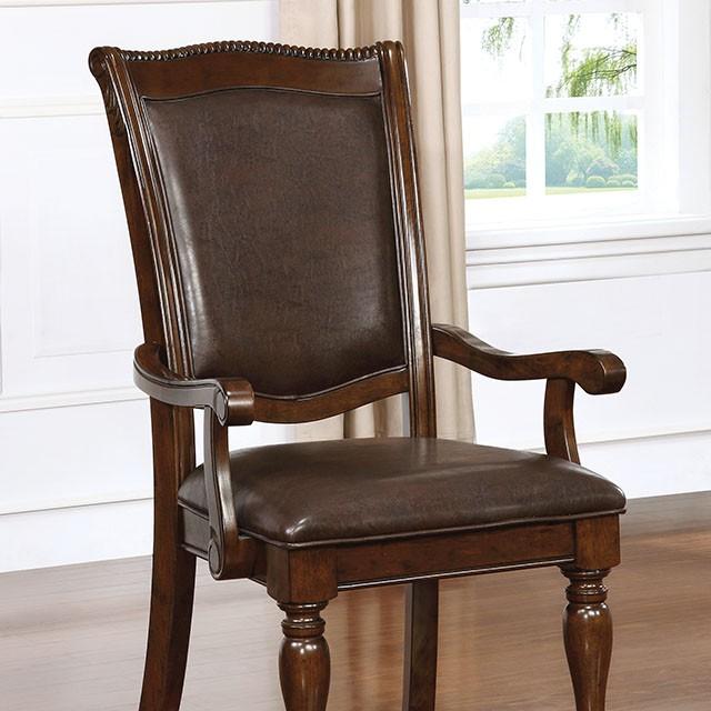 Alpena Brown Cherry/Espresso Arm Chair (2/CTN) image