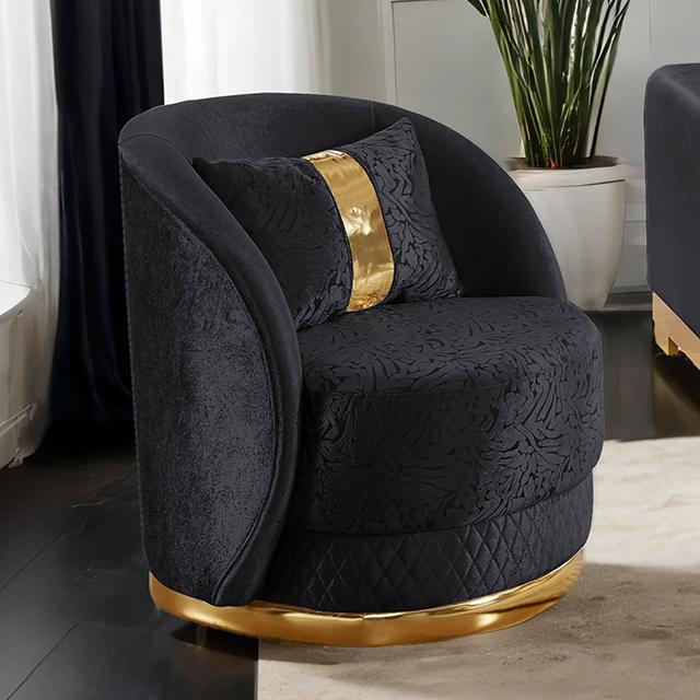 Valdosta Chair Black & Beige