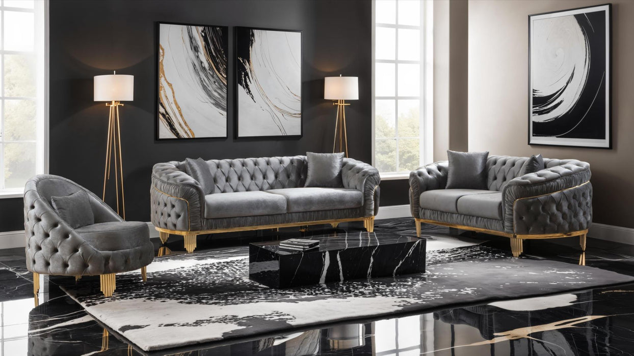 SOFA SET 3pcs FANCY ELEGANT