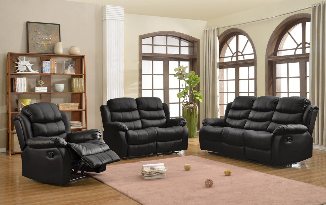 SOFA SET 3pcs RECLINERS ELEGANT WITH CONSOLE & CUP HOLDERS