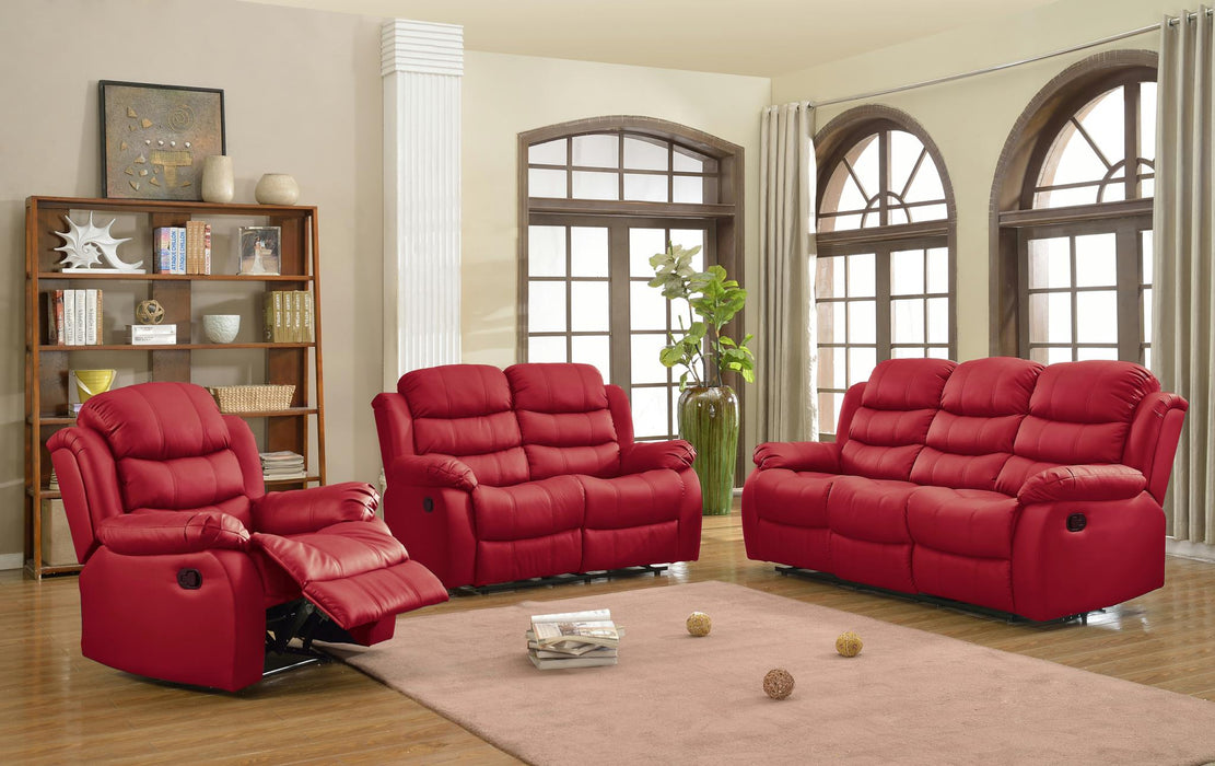 SOFA SET 3pcs RECLINERS ELEGANT WITH CONSOLE & CUP HOLDERS